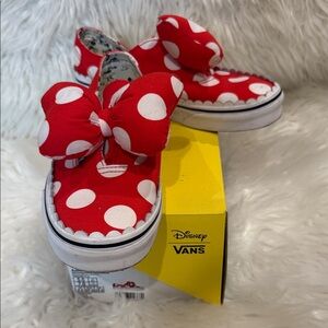 Disney Red and White Polka Dot Kids Sneakers